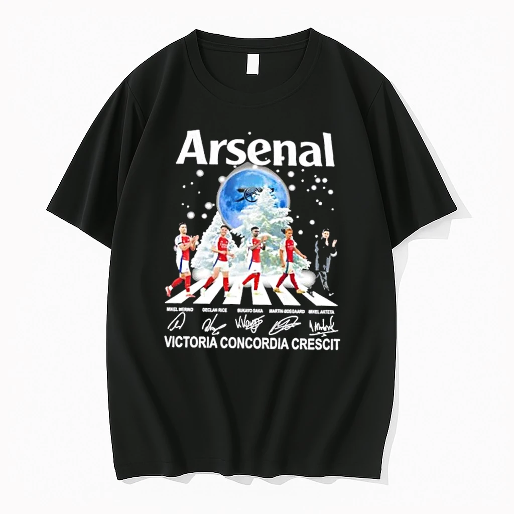 Arsenal Mikel Arteta Odegaard Saka Rice Merino Abbey Road Victoria Concordia Crescit Shirts