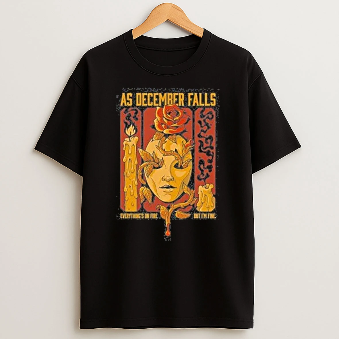 As December Falls Everythings On Fire But Im Fine Tour 2025 Shirts