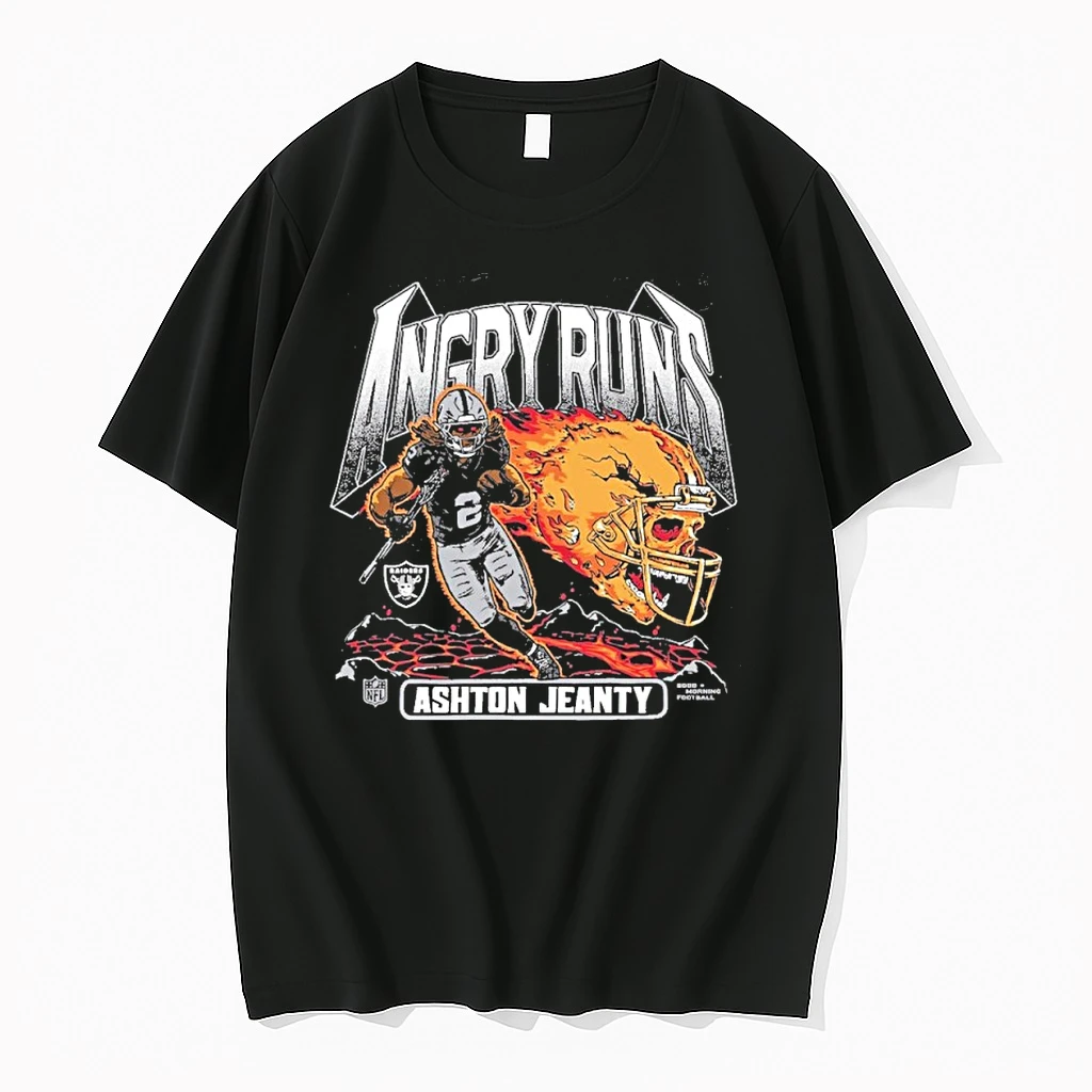 Ashton Jeanty Las Vegas Raiders 2025 Angry Runs Player Shirts