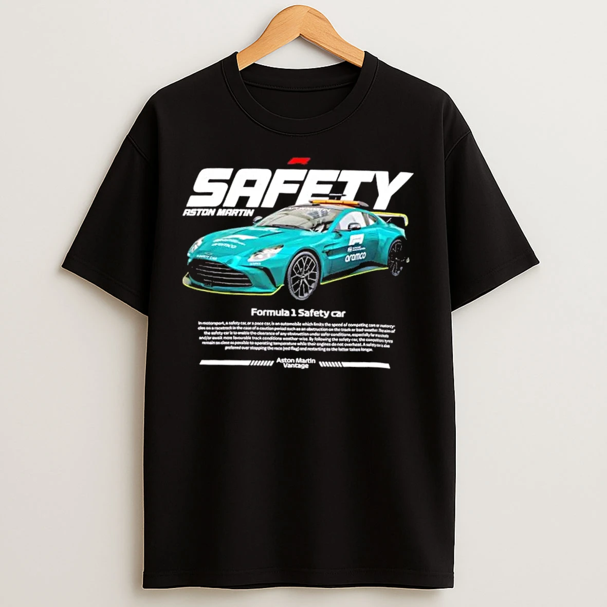Aston Martin F1 Safety Car Racing Fans T Shirts