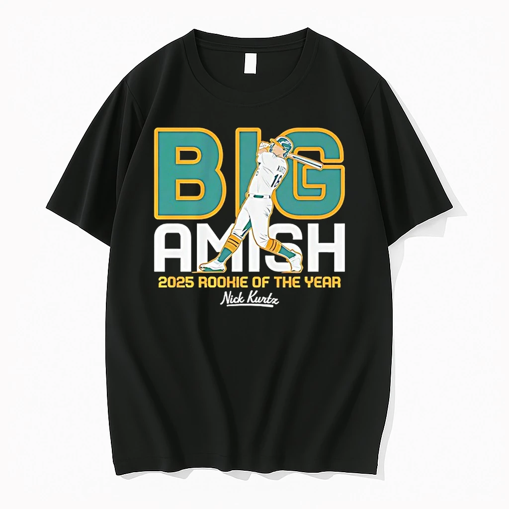 Athletics Baseball Nick Kurtz Big Amish 2025 Rookie Of The Year Shirts