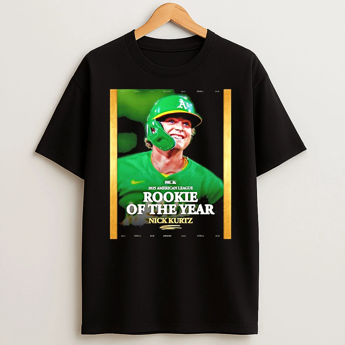 Athletics Baseball Nick Kurtz Is The 2025 Al Rookie Of The Year Shirts