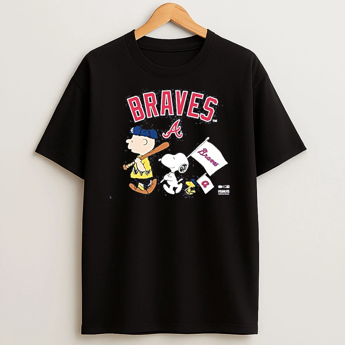 Atlanta Braves X The Peanuts Flag Parade Shirts