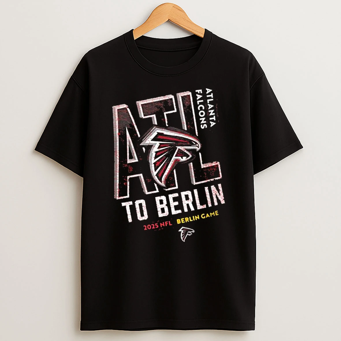 Atlanta Falcons To Berlin We Go 2025 Nfl Berlin Game Shirts