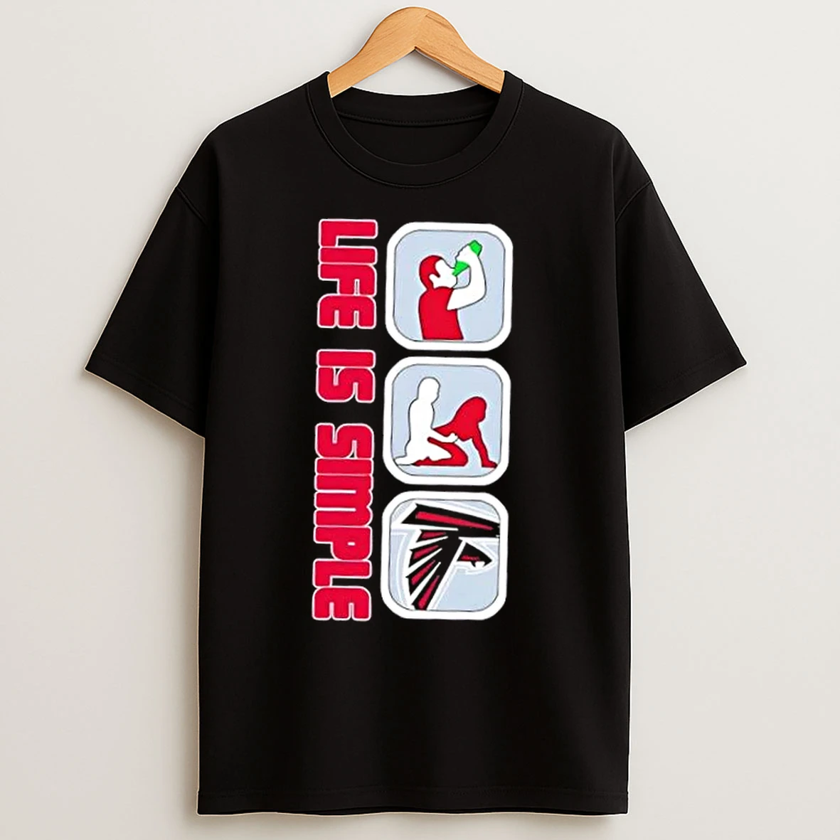 Atlanta Falcons Football Life Is Simple T Shirts