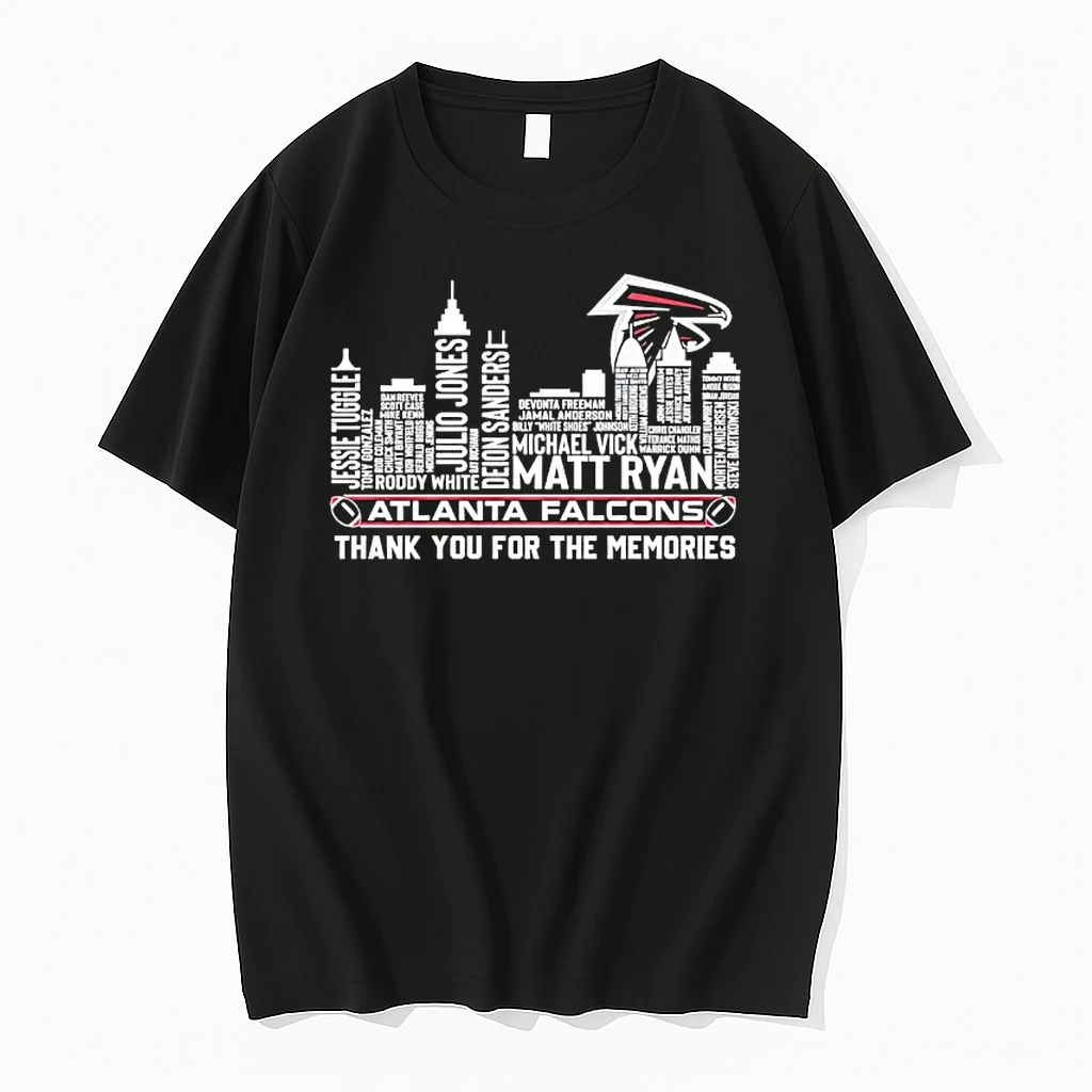 Atlanta Falcons Players List Names Thank You For The Memories Shirts