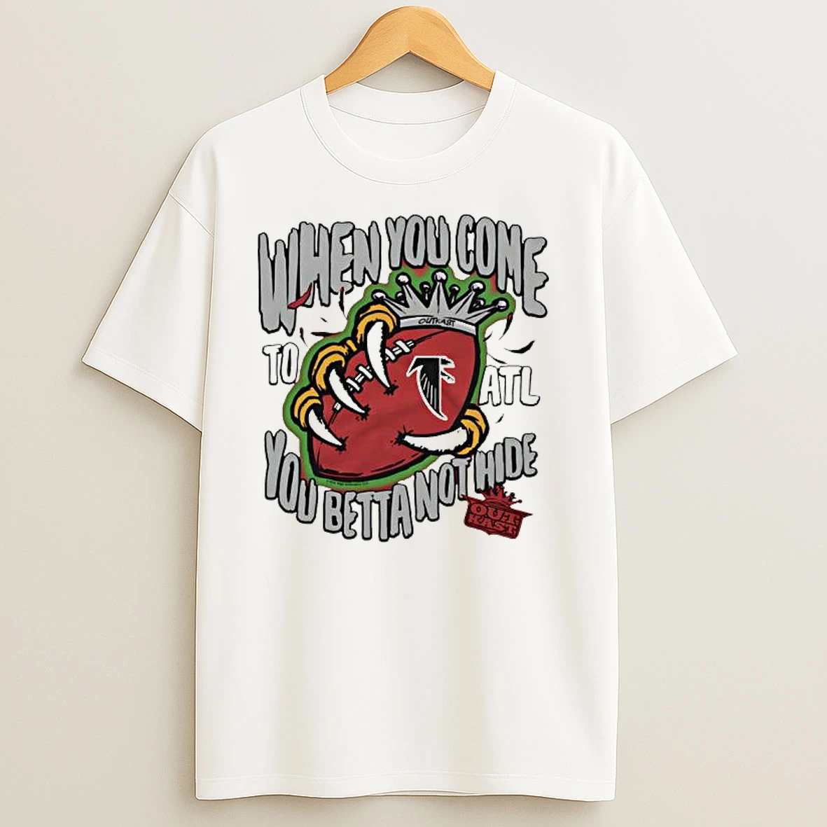 Atlanta Falcons X Outkast You Betta Not Hide T Shirts