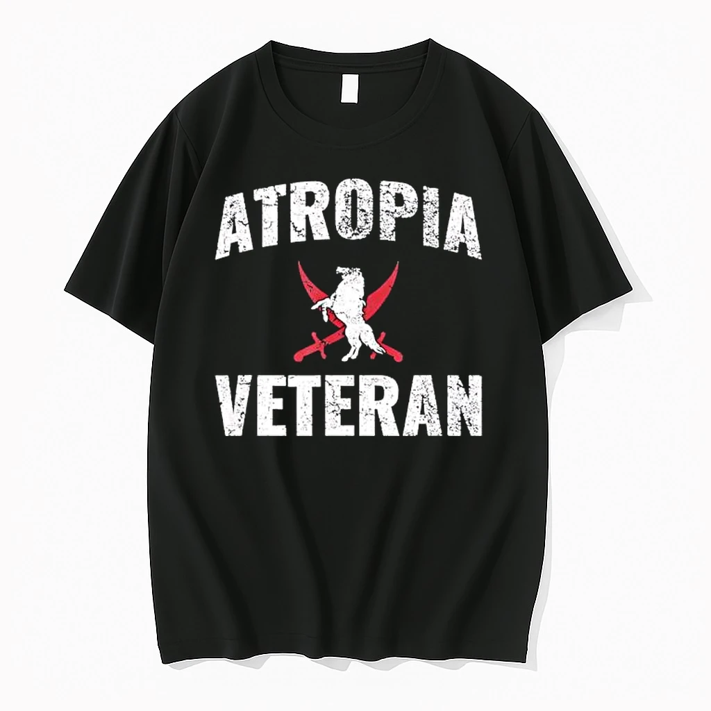 Atropia Veteran Logo Black Shirts