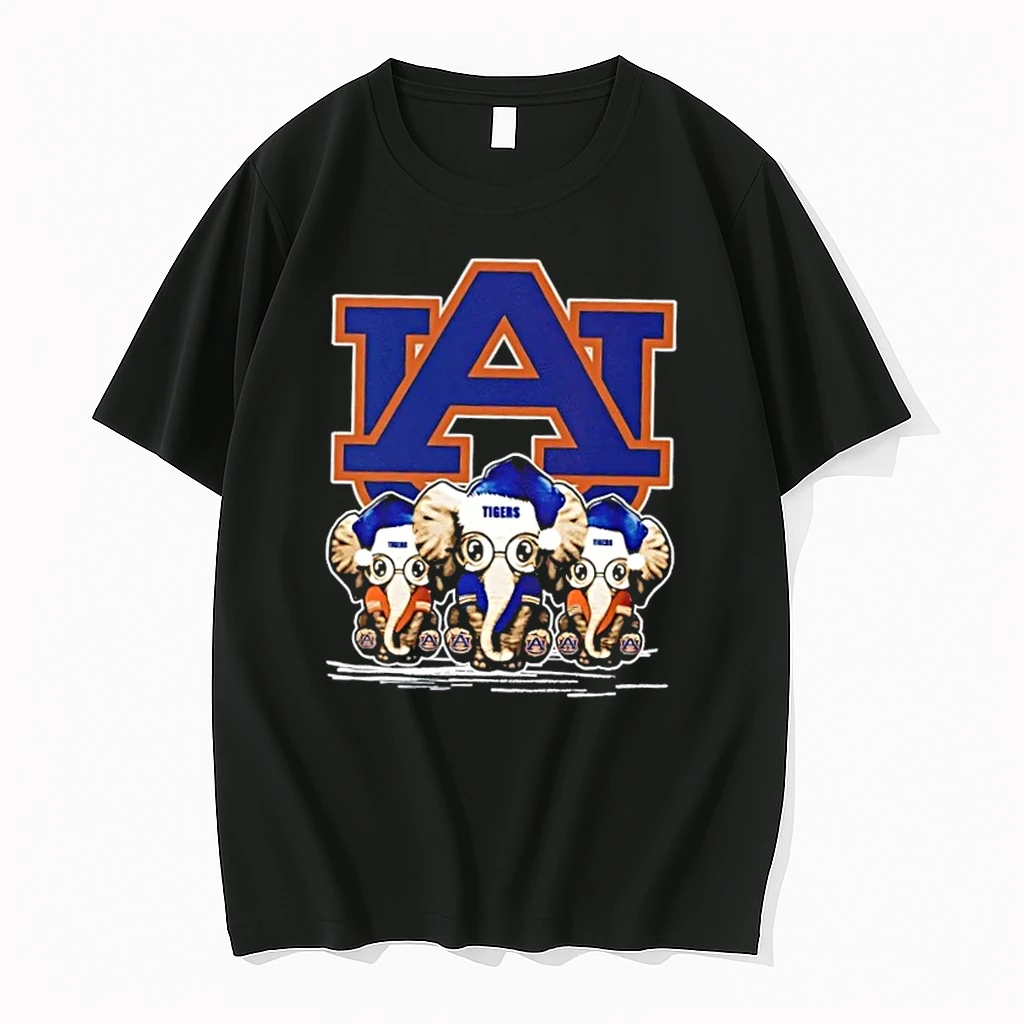 Auburn Tigers X Elephants Santa Hat Merry Christmas Shirts