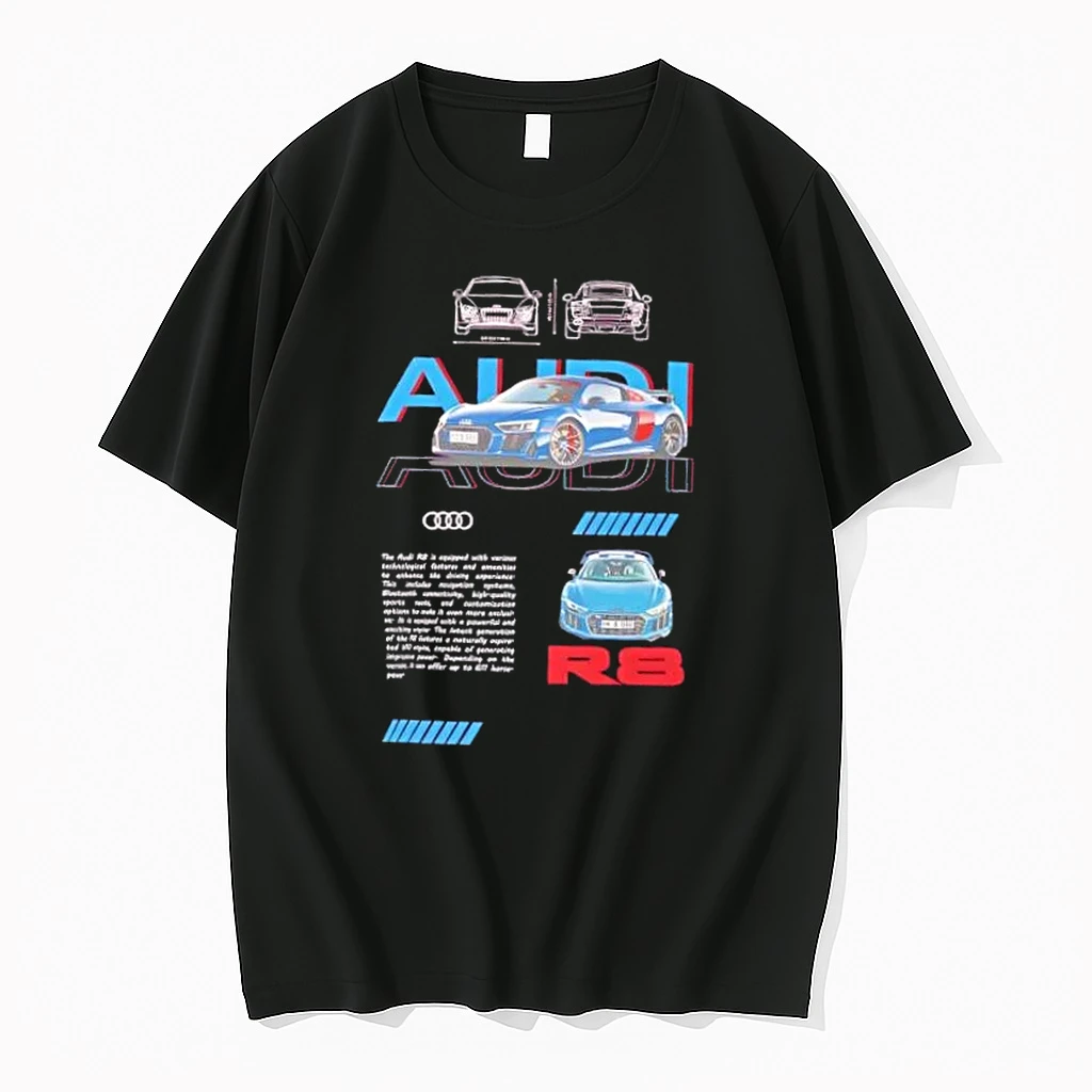 Audi R8 Blueprint Supercar Enthusiast Shirts