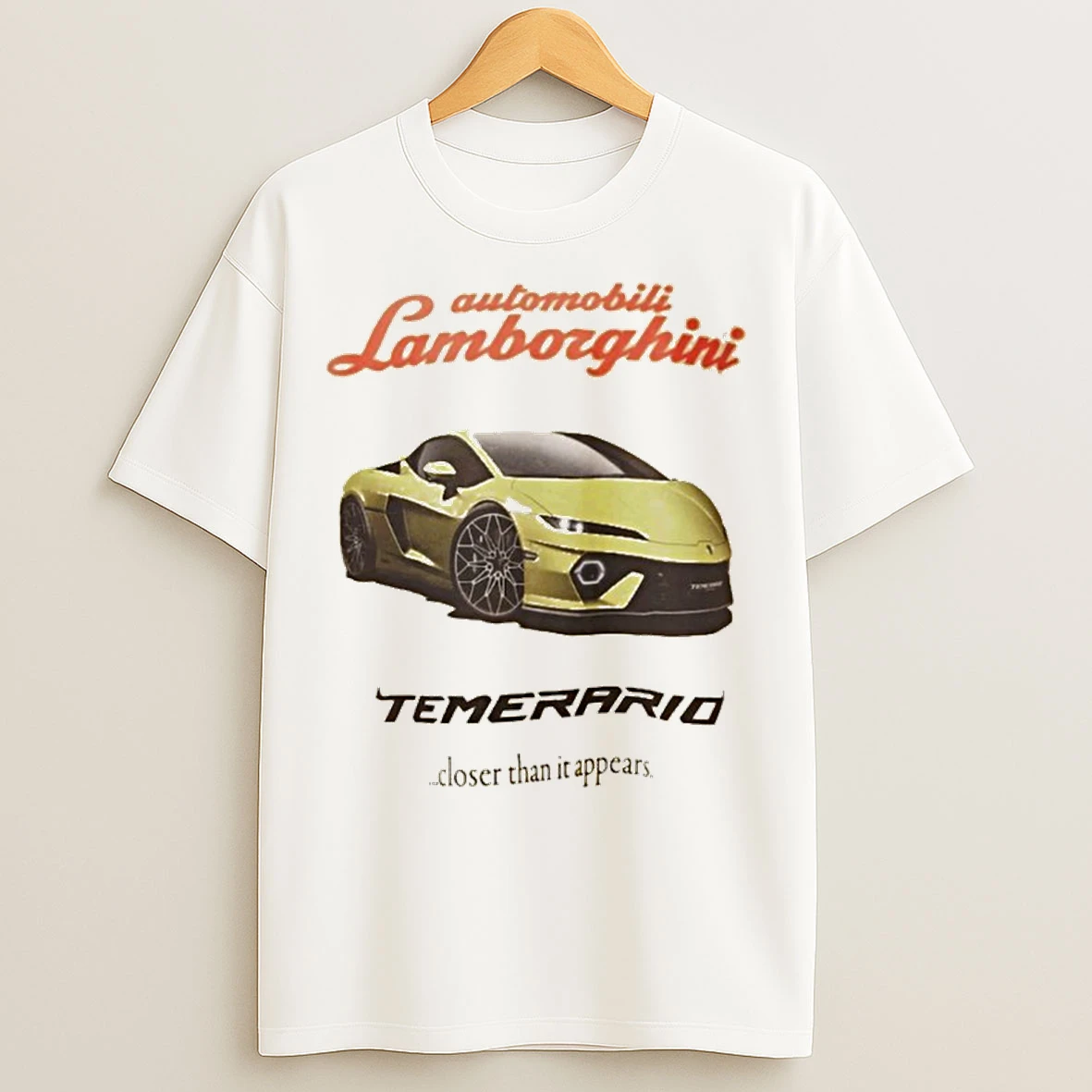 Automobili Lamborghini Temerario Closer Than It Appears T Shirts