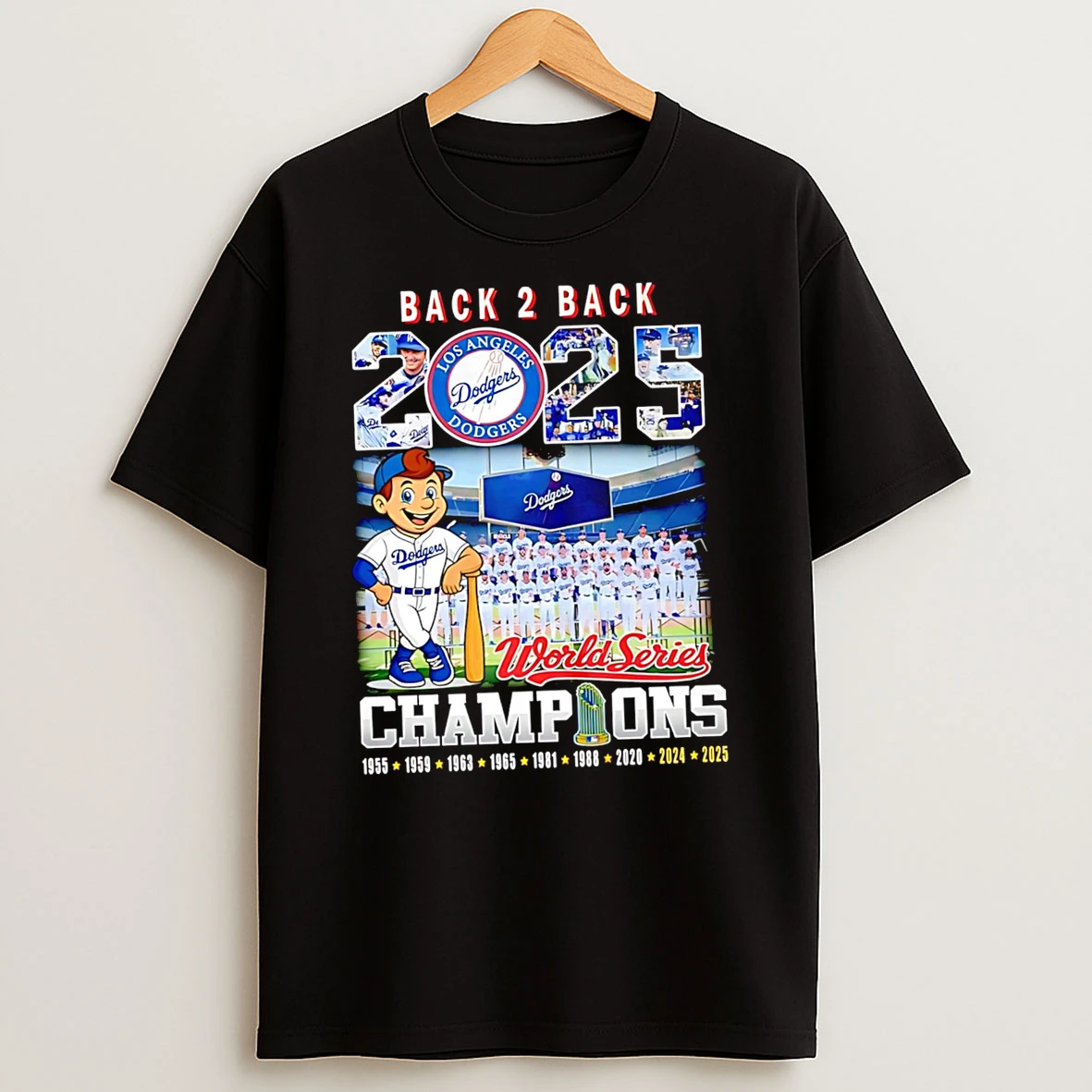 Awesome Los Angeles Dodgers Back 2 Back 2025 World Series Champions Shirts