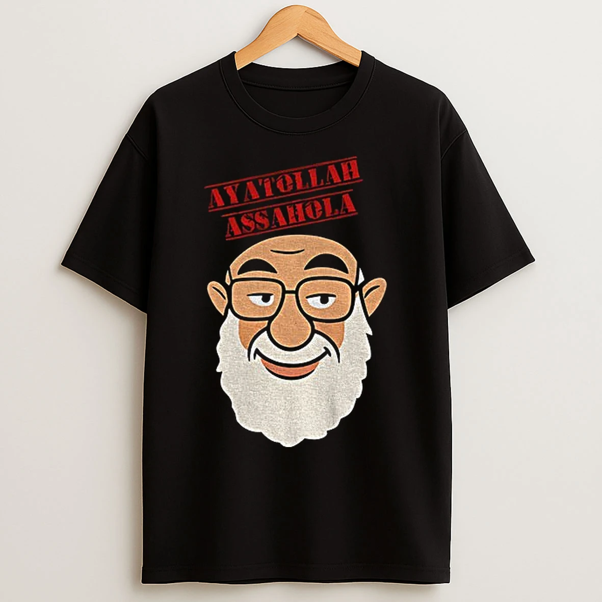Ayatollah Assahola Big Face Cartoon T Shirts