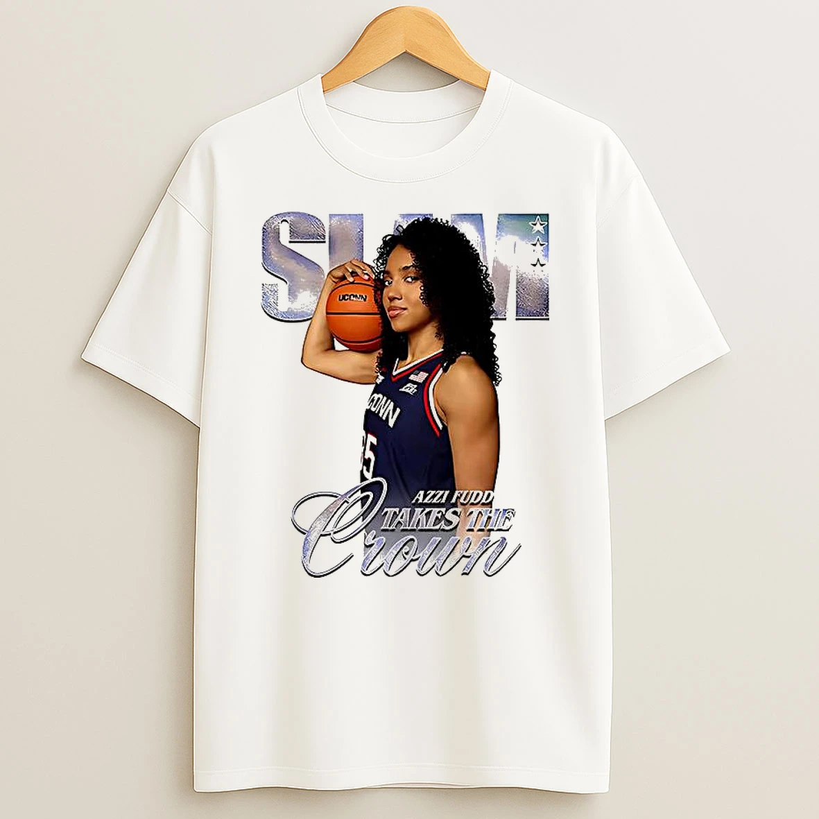 Azzi Fudd Uconn Huskies Basketball Slam Take The Crown Shirts