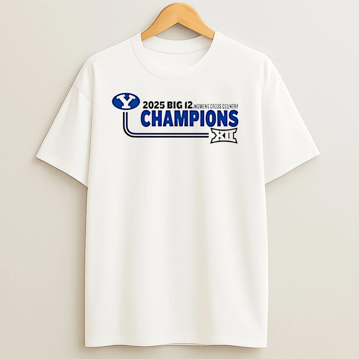 Byu Cougars 2025 Big 12 Womens Cross Country Champions T Shirts