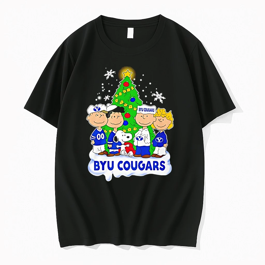 Byu Cougars Snoopy And The Peanuts Christmas 2025 Shirts