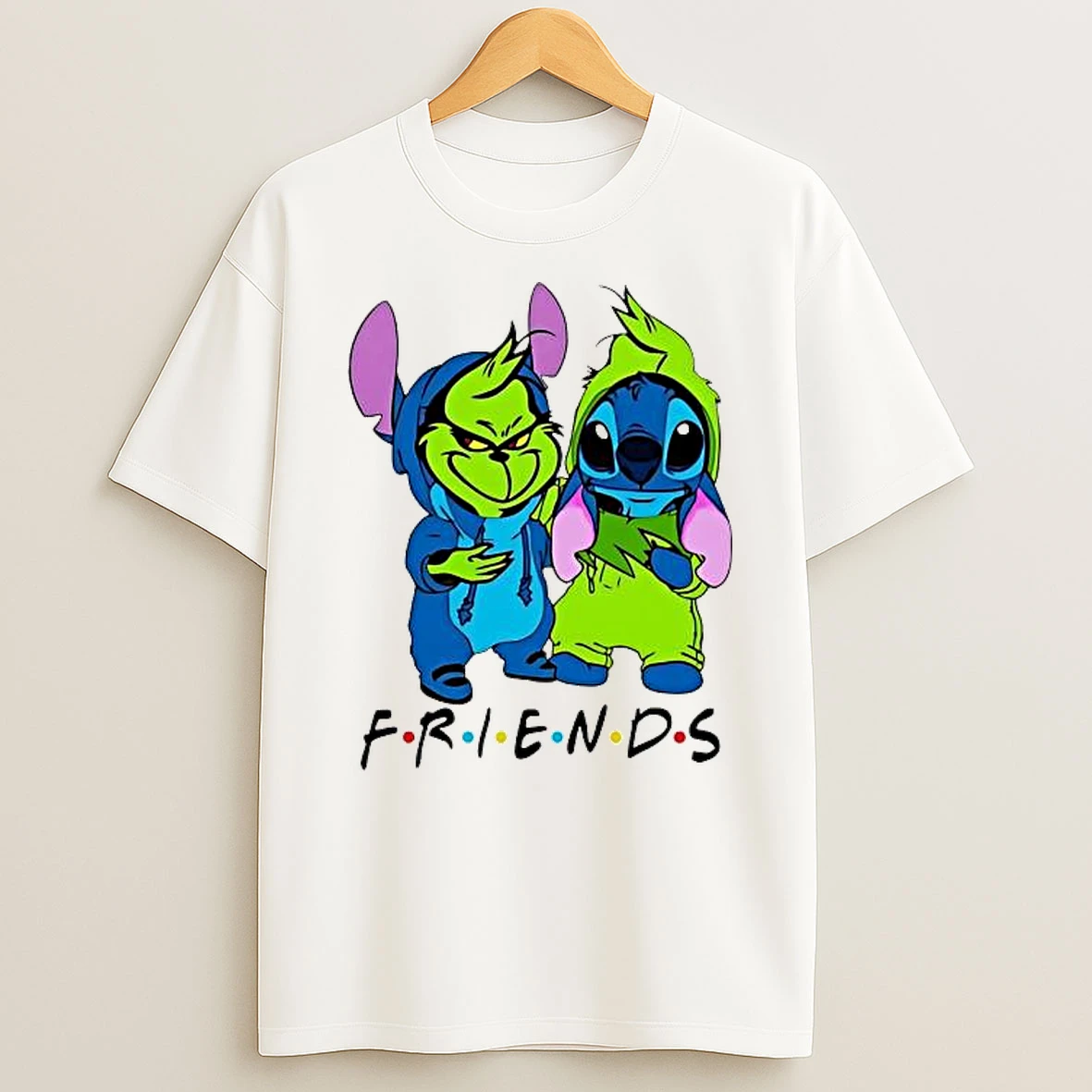Baby Grinch And Stitch Friends Christmas Trends Stylish Shirts