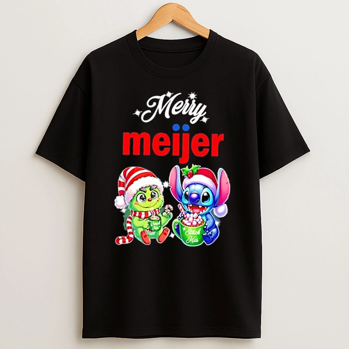 Baby Grinch And Stitch X Meijer Merry Christmas Shirts