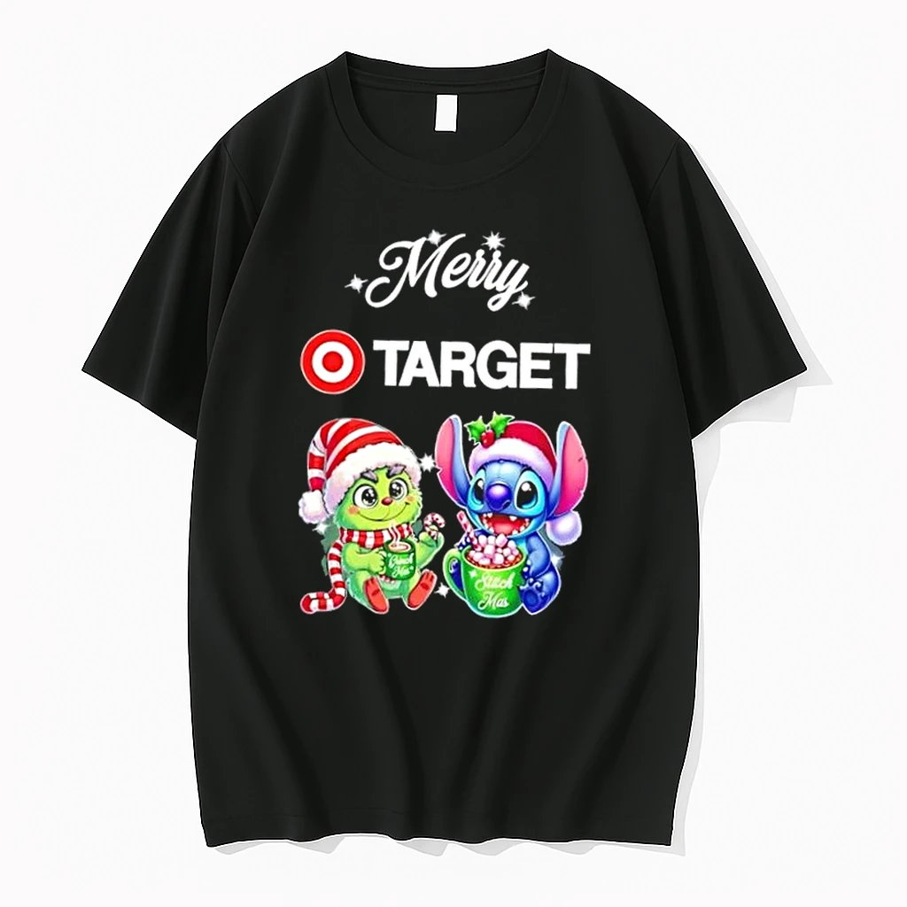 Baby Grinch And Stitch X Target Merry Christmas Shirts