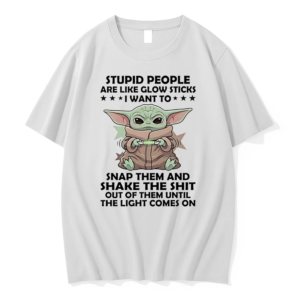 Baby Yoda Stupid People Are Like Glow Sticks I Want To Shirts