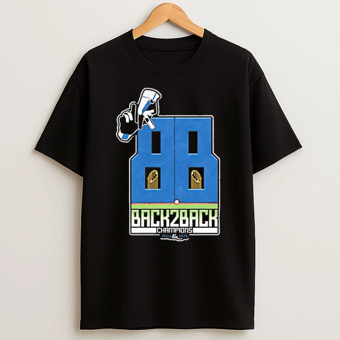 Back 2 Back Champions 2024 2025 Dodgers Shirts