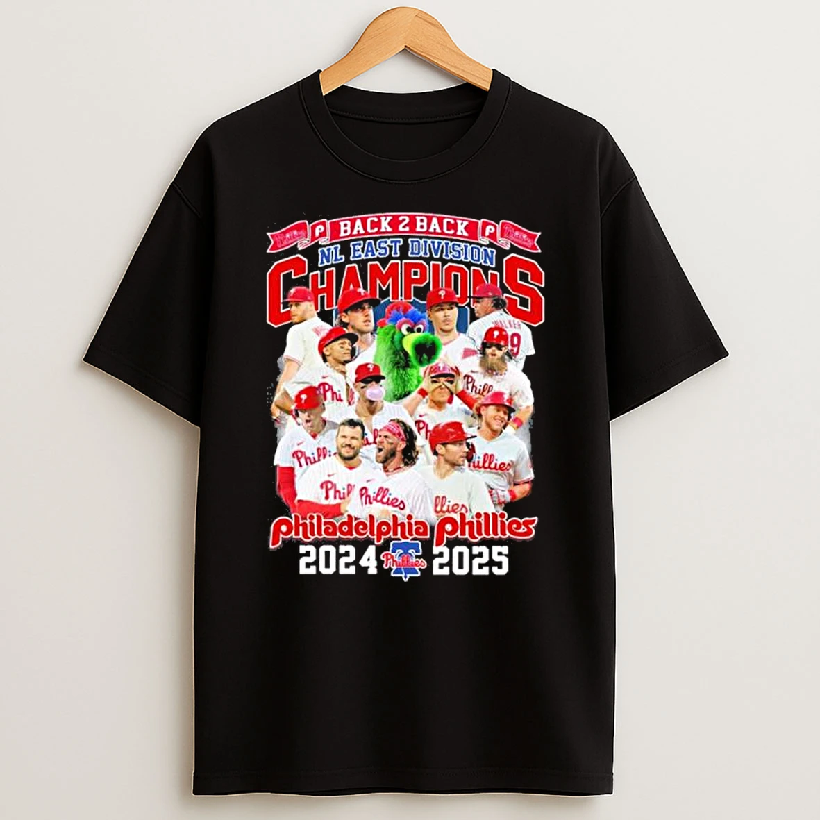 Back 2 Back Nl East Division Champions Philadelphia Phillies Team 2024 2025 Shirts