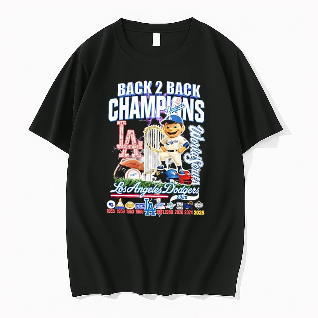 Back 2 Back La Dodgers 2025 World Series Champions 9 Time Shirts