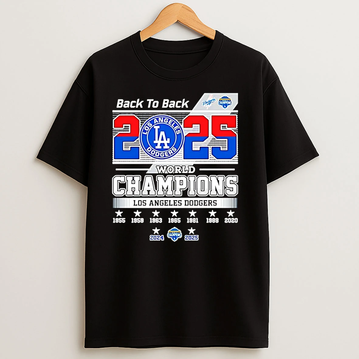 Back To Back Los Angeles Dodgers 2025 World Series Christmas T Shirts
