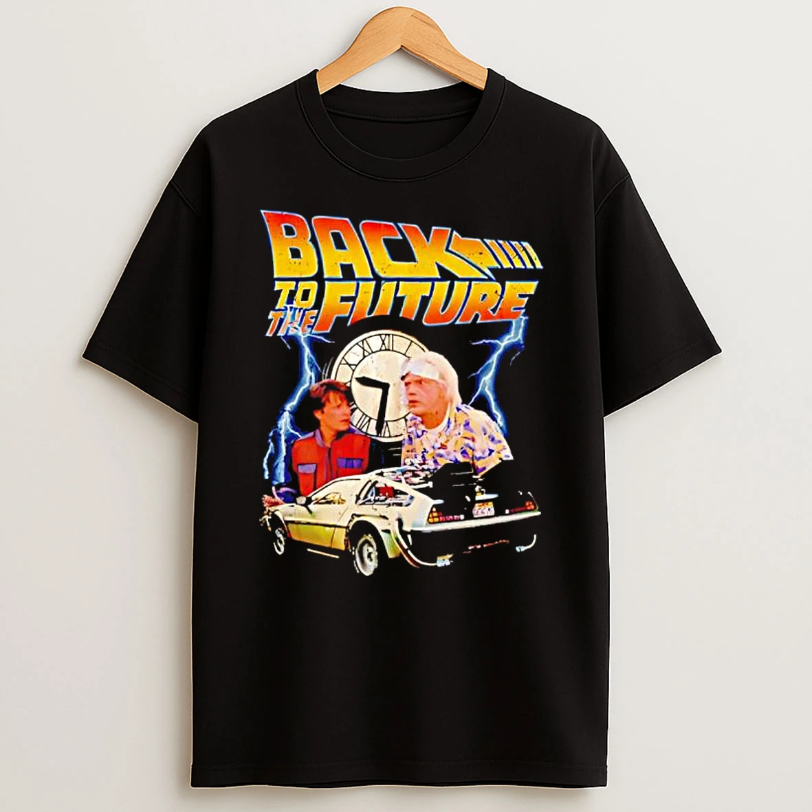 Back To The Future Car Black Shirts