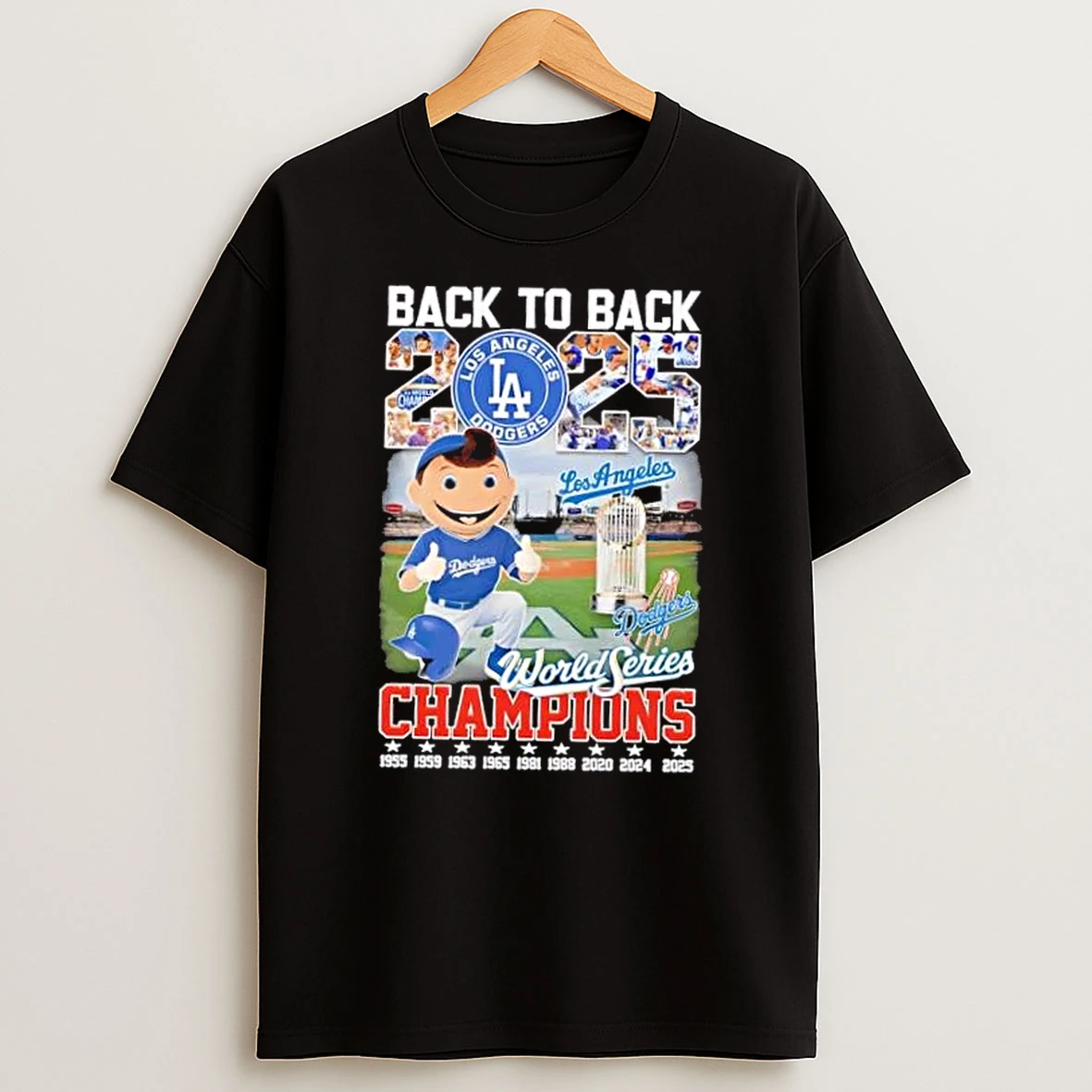Back To Back 2025 World Series Champions 9x Times Los Angeles Dodgers Shirts
