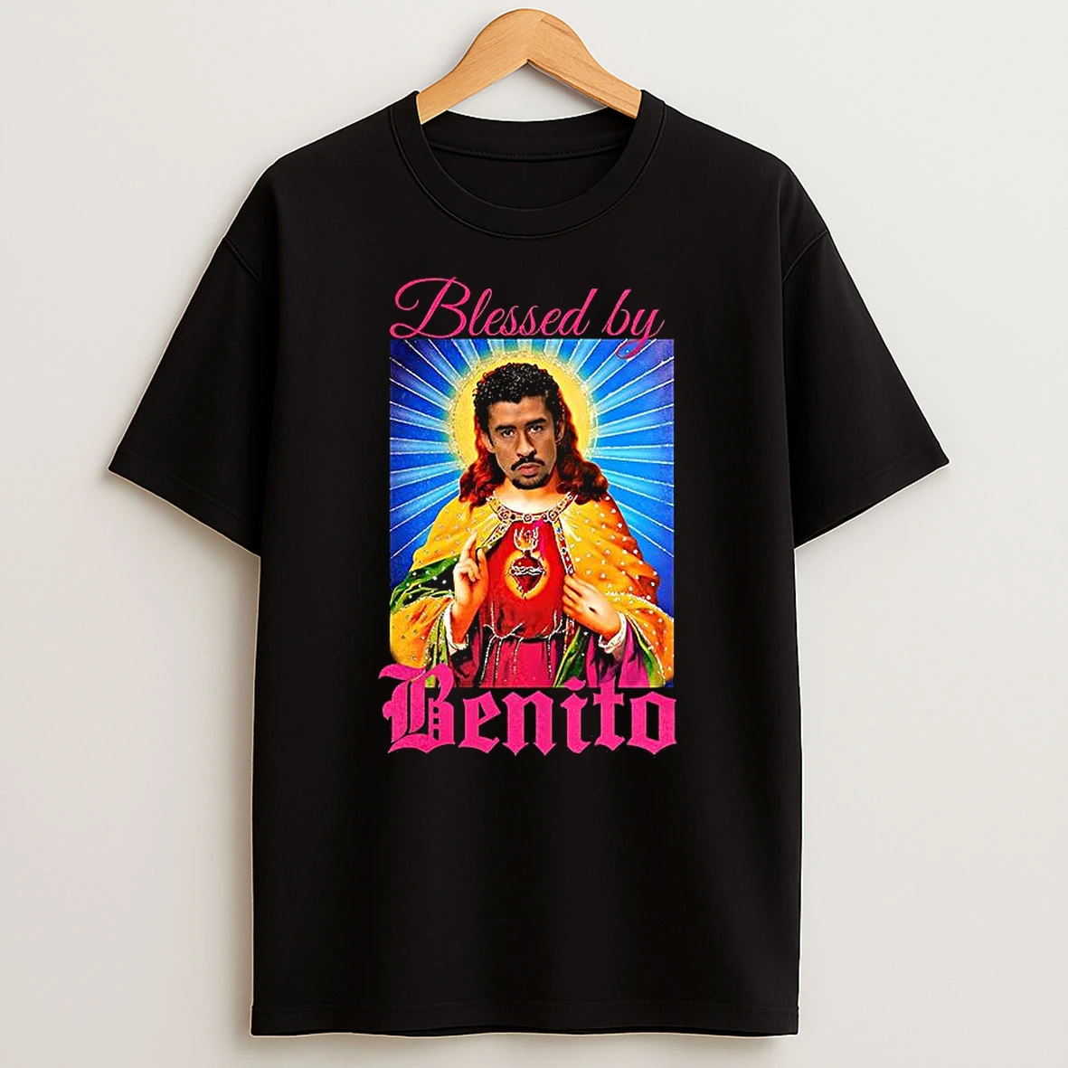 Bad Blessed By Benito Parody Shirts