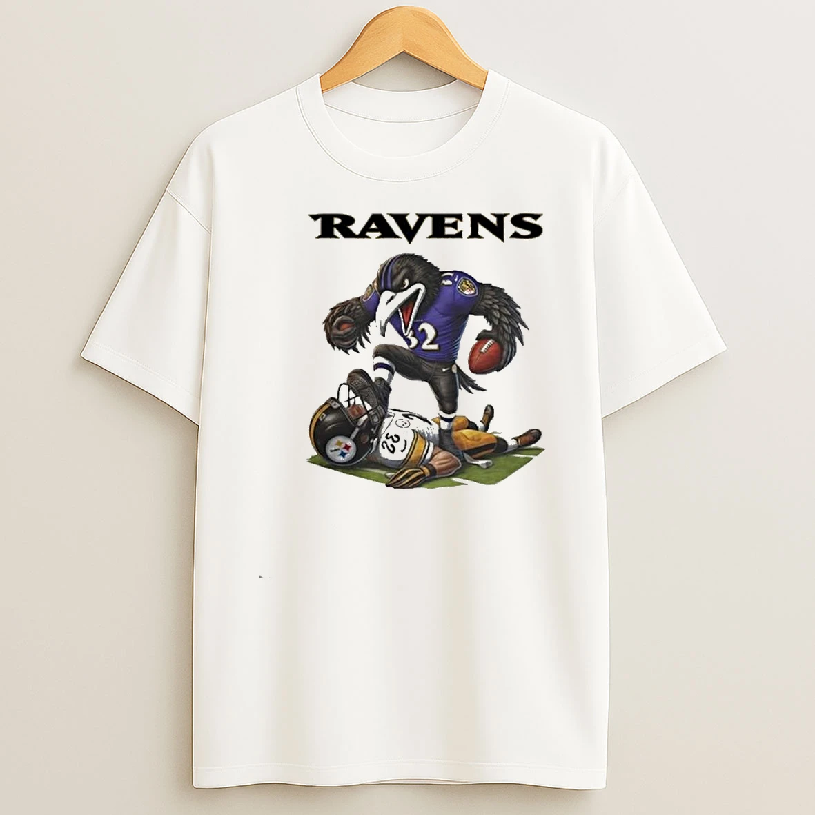 Baltimore Ravens Beat Pittsburgh Steelers Battle Mascot Shirts