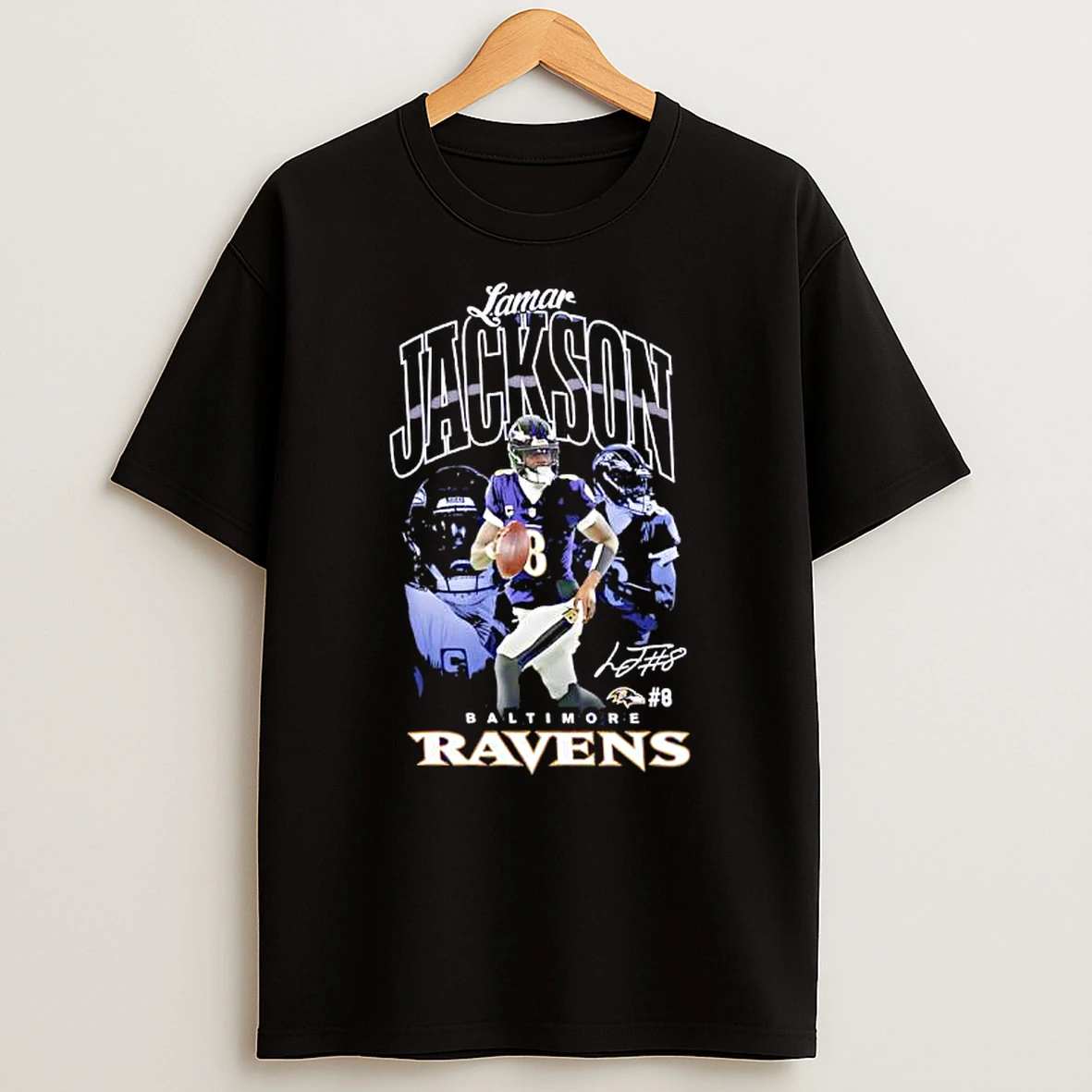 Baltimore Ravens Lamar Jackson Signature Shirts