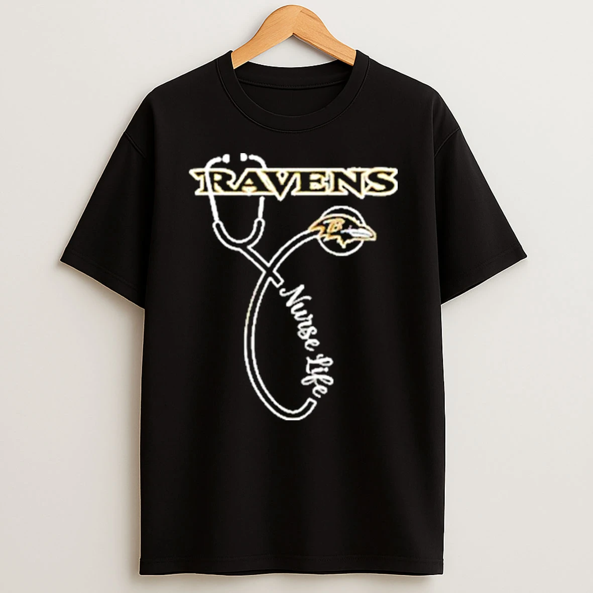 Baltimore Ravens X Nurse Life Its A Work Of Heart Shirts