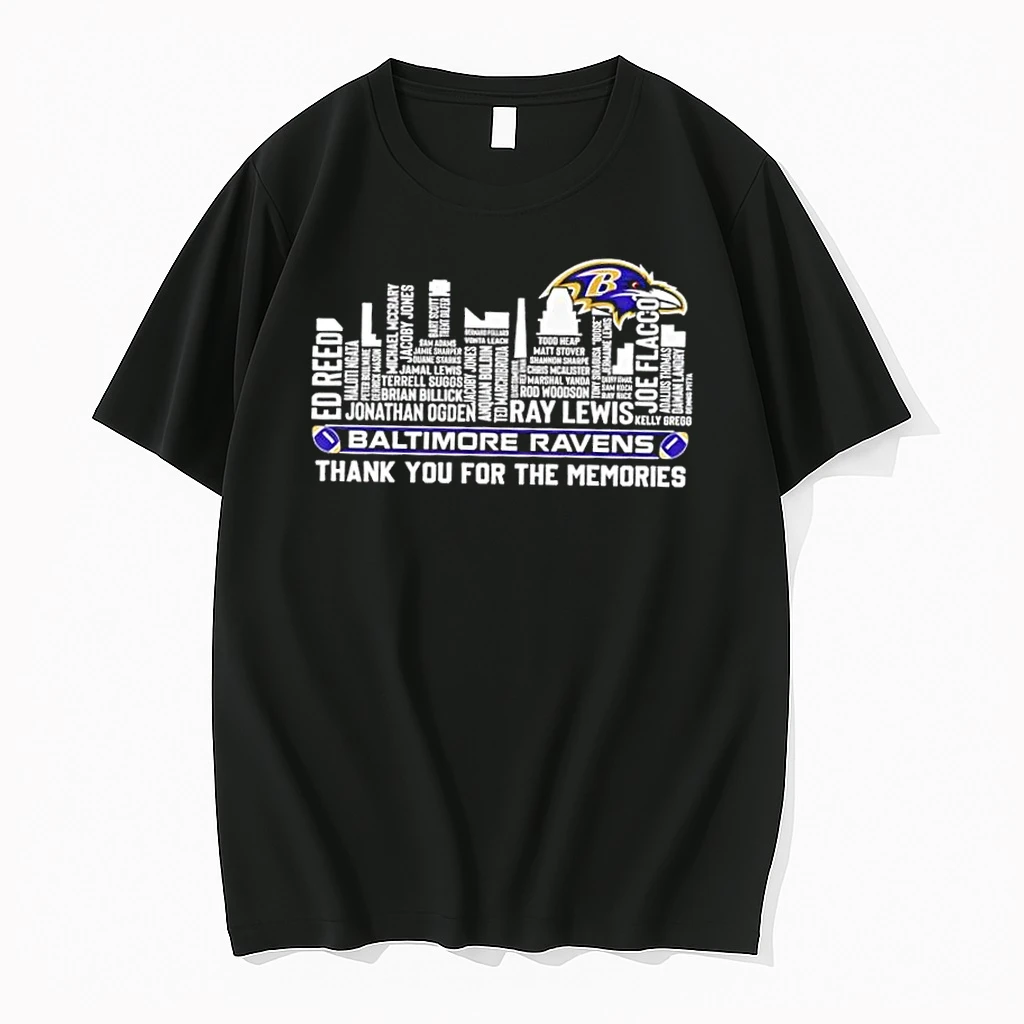 Baltimore Ravens All Names Legends City Thank You For The Memories Shirts