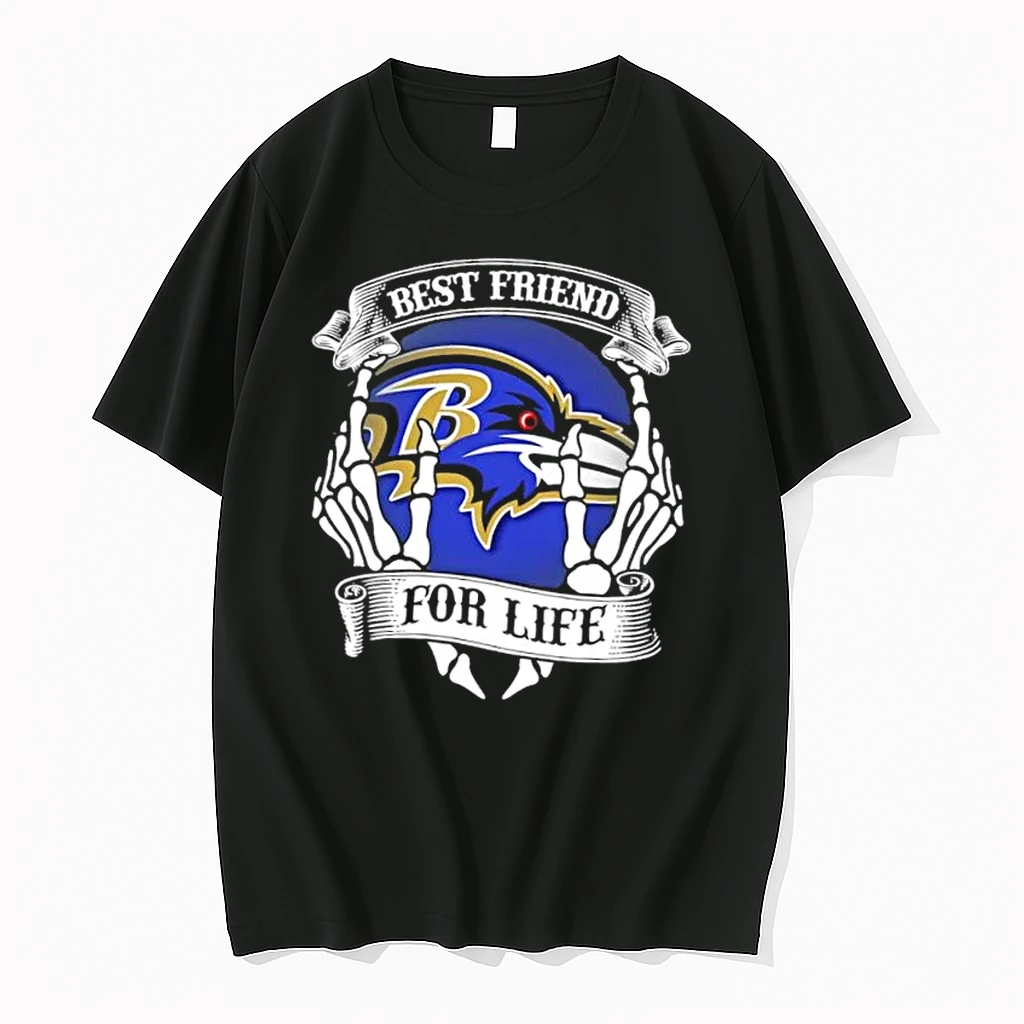 Baltimore Ravens Football Best Friend For Life Hands Bones Shirts