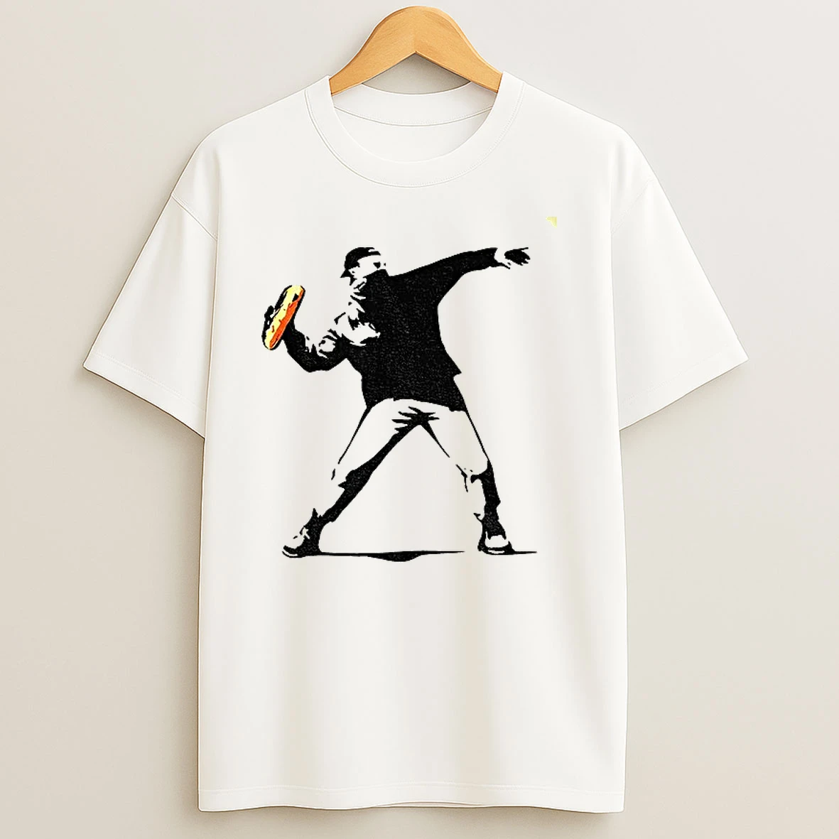 Banksy Inspired Sandwich Thrower Funny T Shirts