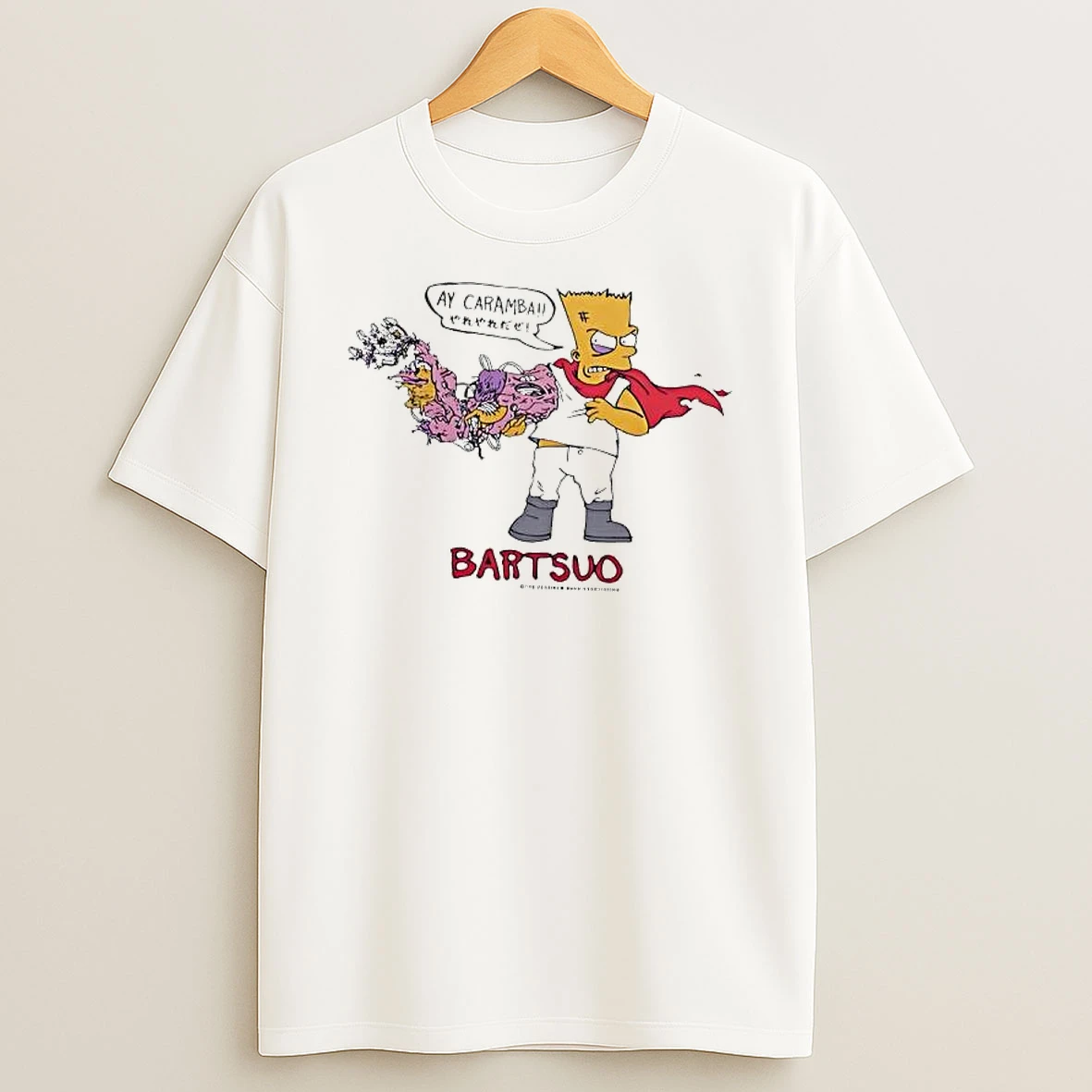 Bart Simpson Ay Caramba Bartsuo Shirts