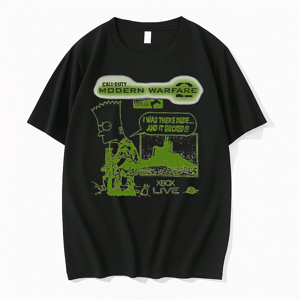 Bart Simpson Call Of Duty Modern Warfare 2 I Was There Dude And It Sucked Shirts
