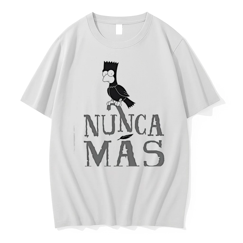 Bart Simpson Crow Nunca Mas Spanish Text Shirts