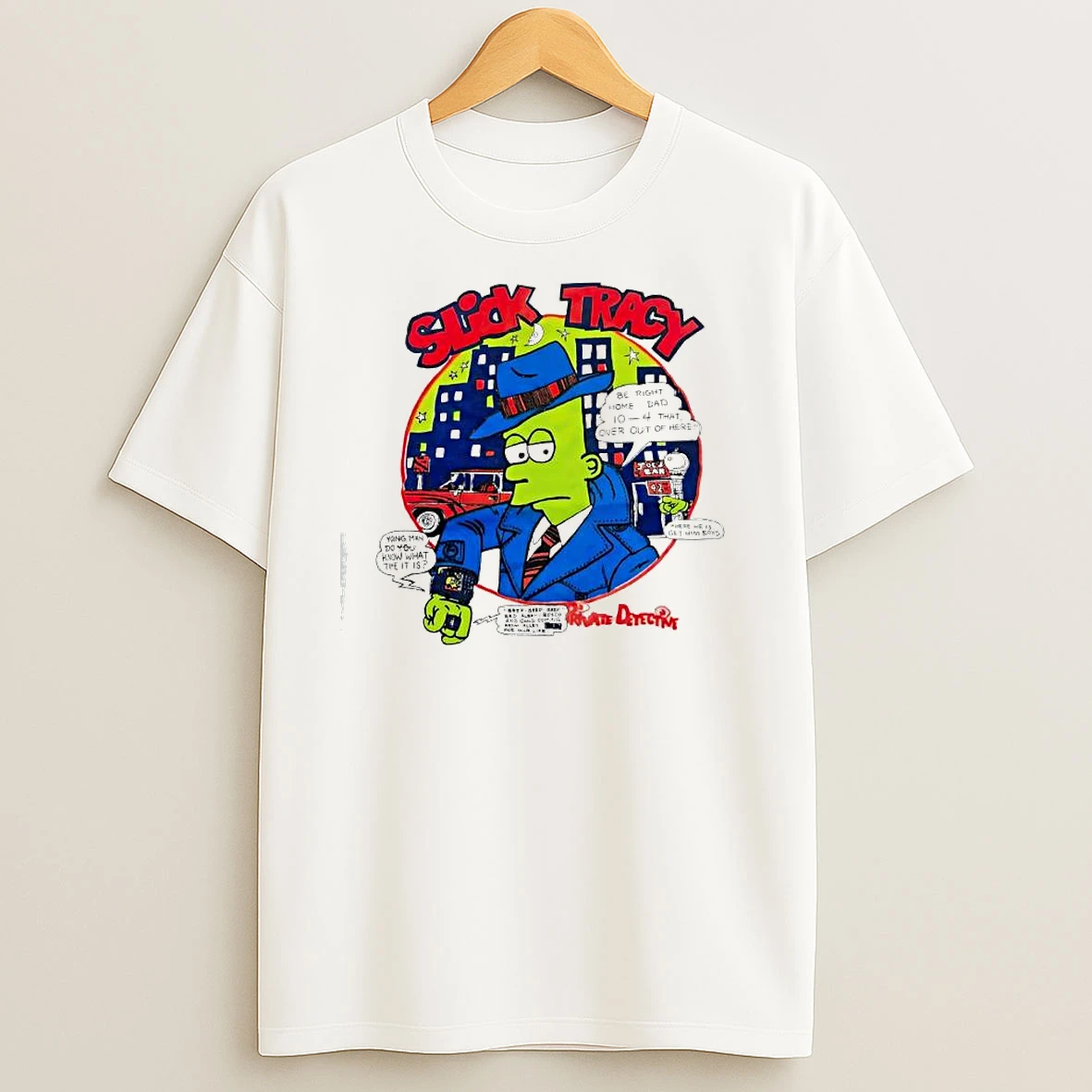 Bart Simpson Slick Tracy T Shirts