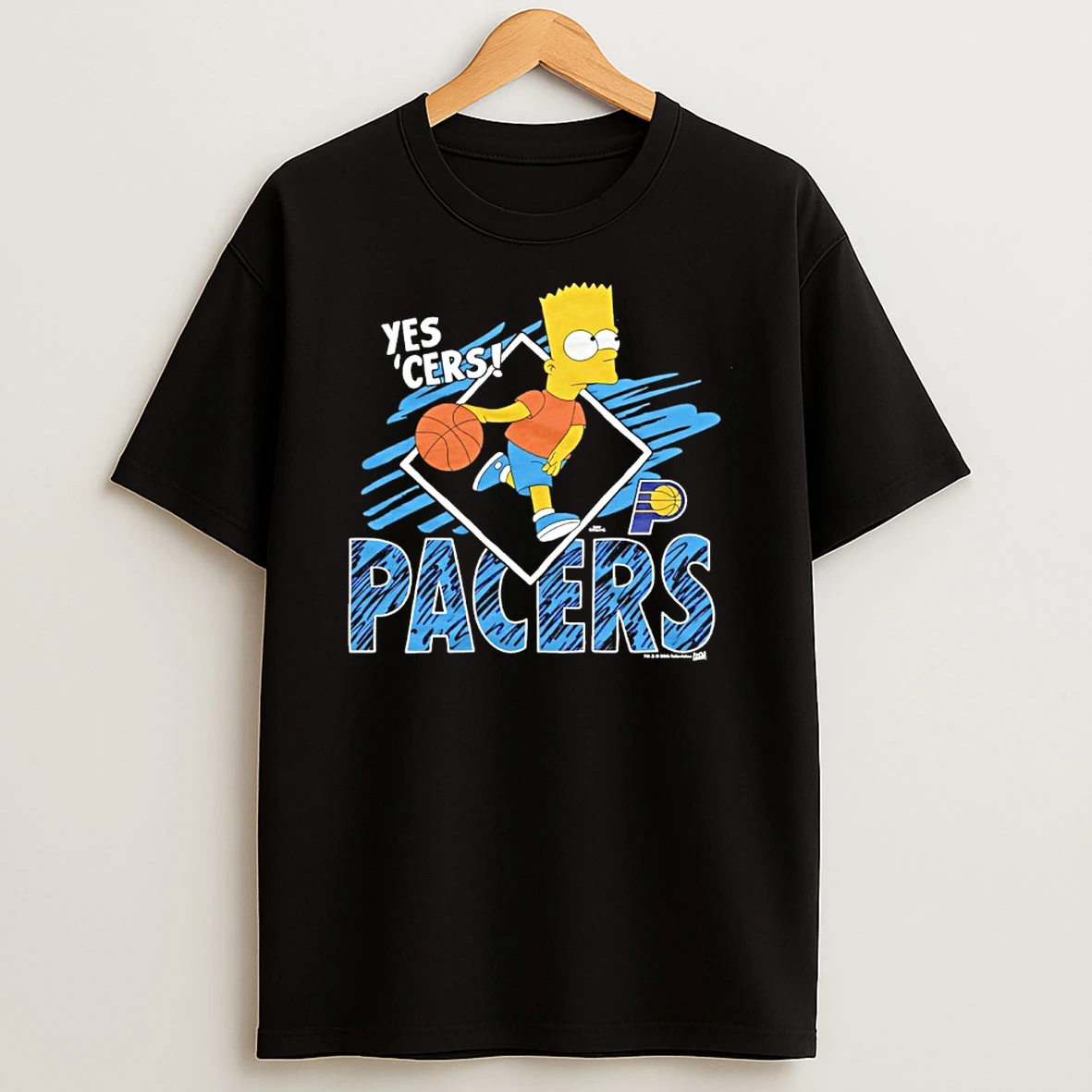 Bart Simpson Yes Cers X Indiana Pacers Basketball Shirts
