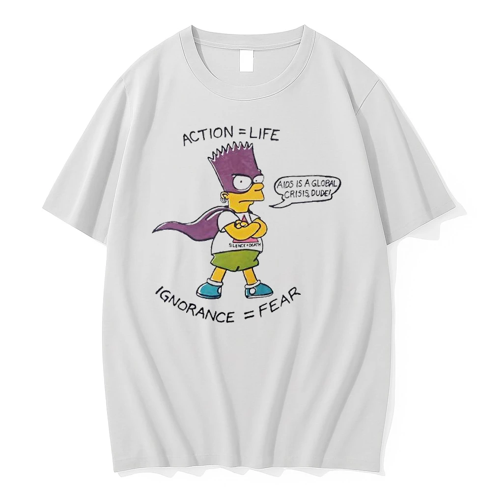 Bart Simpson Action Life Ignorance Fear Silence Death Shirts