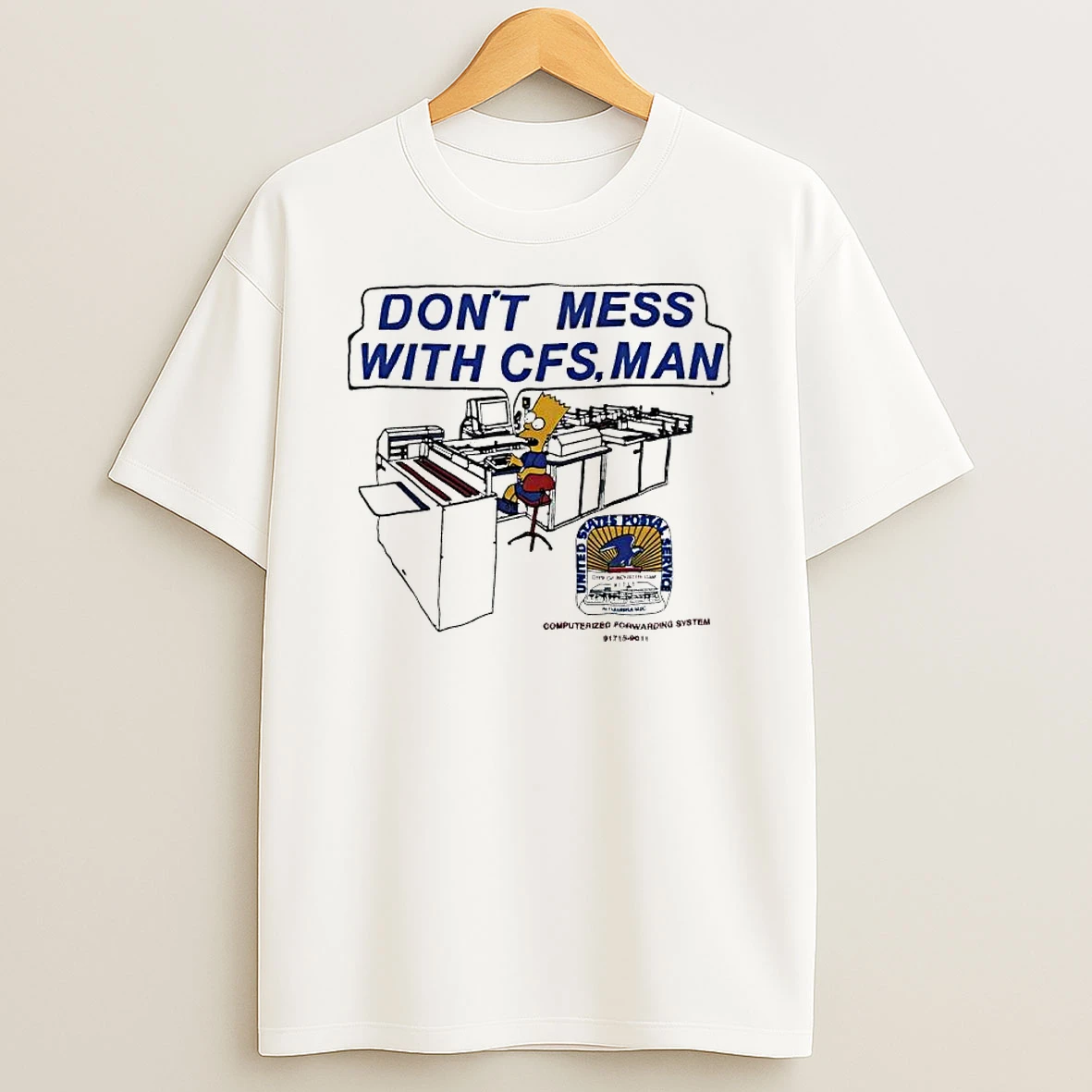 Bart Simpson Dont Mess With Cfs Man Shirts