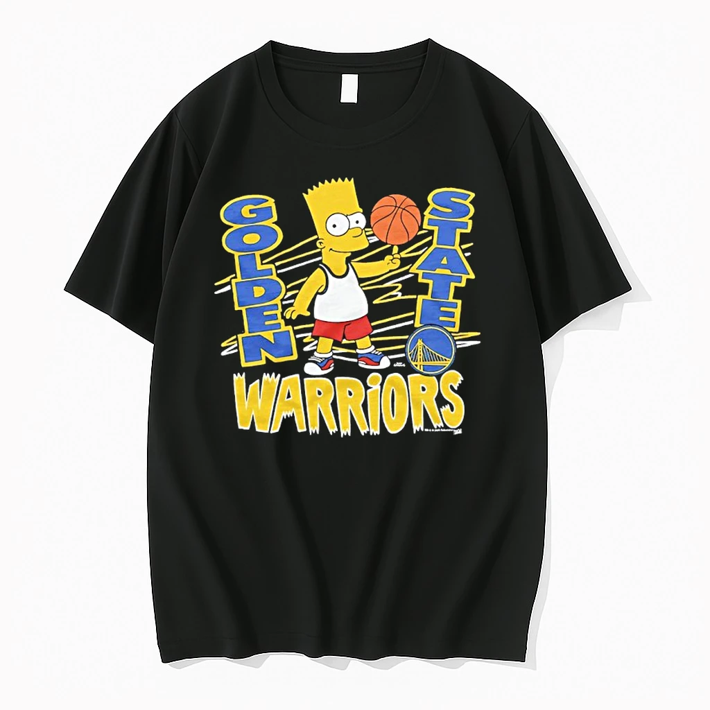 Bart Simpson X Golden State Warriors Basketball Shirts
