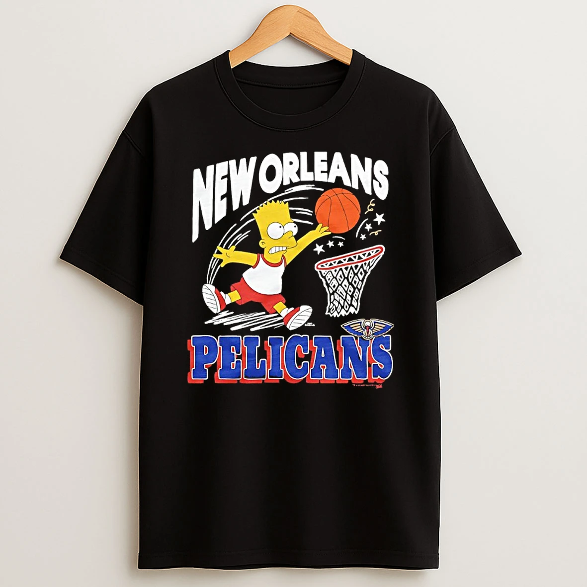 Bart Simpson X New Orleans Pelicans Basketball Shirts