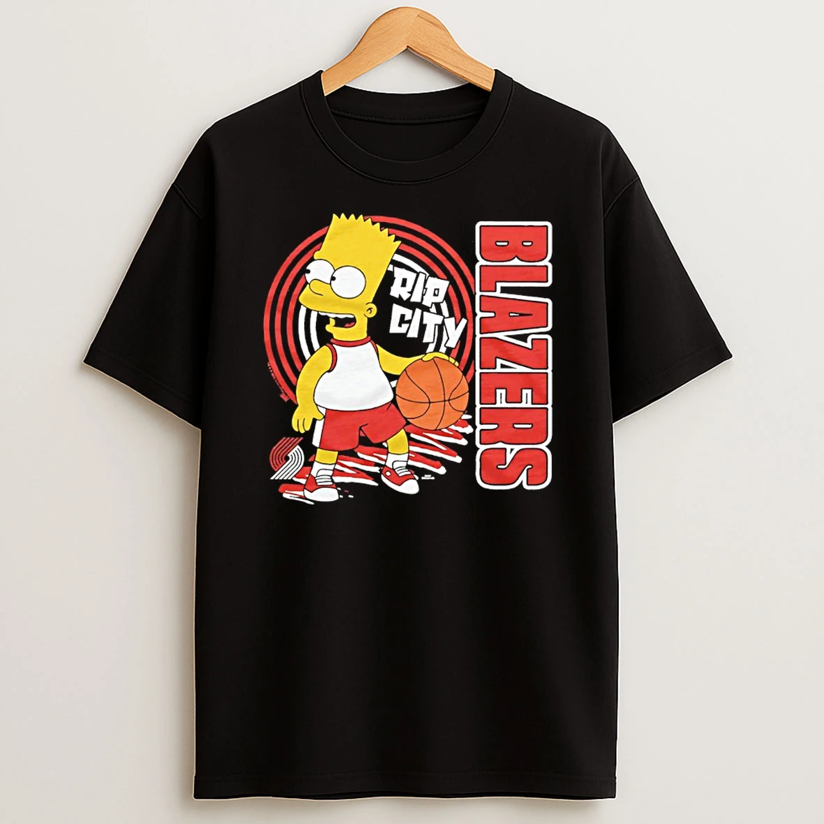 Bart Simpson X Portland Trail Blazers Rip City Shirts