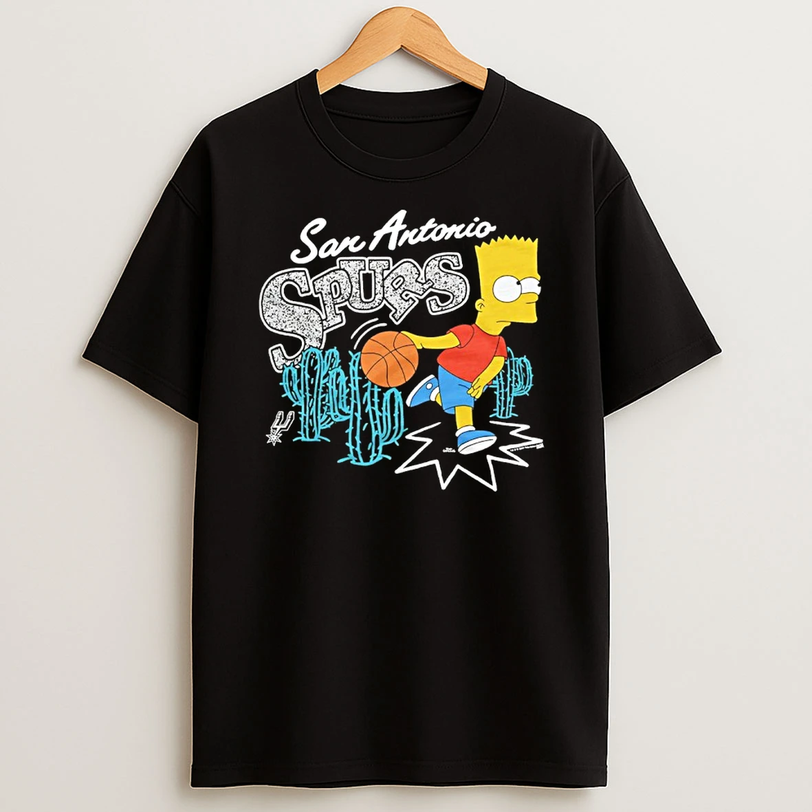 Bart Simpson X San Antonio Spurs Basketball Shirts
