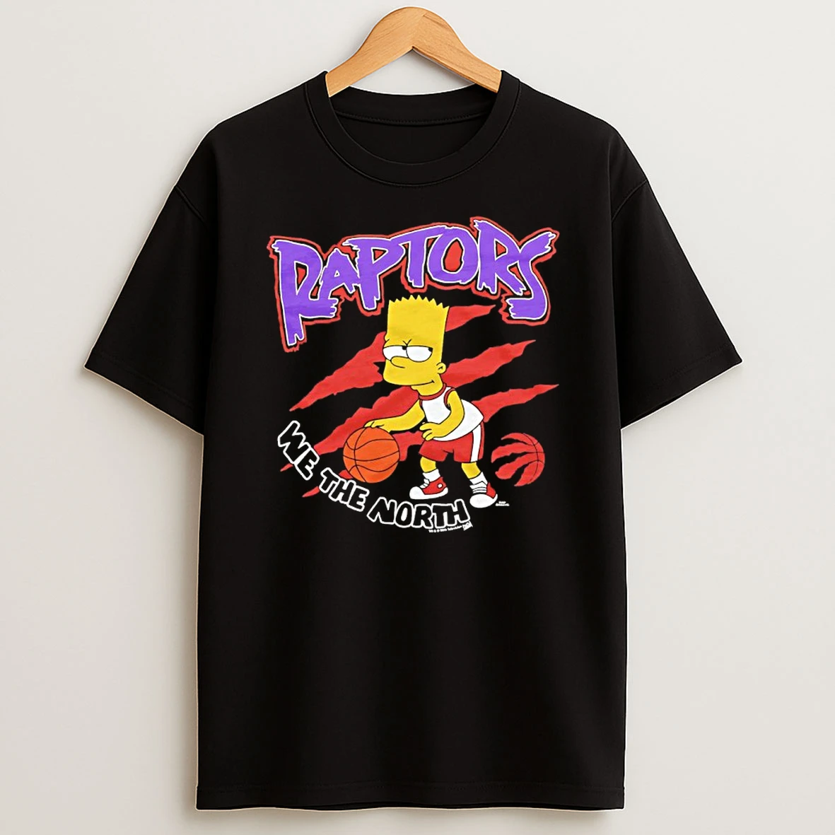 Bart Simpson X Toronto Raptors We The North Shirts