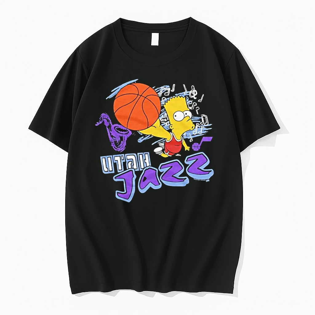 Bart Simpson X Utah Jazz Basketball Shirts